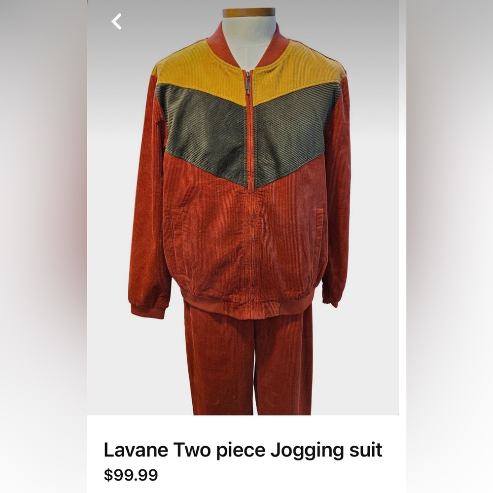 2 piece corduroy jogger pantsuit